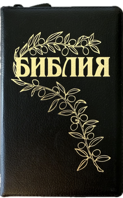 Библия Геце на молнии , кожа черная
